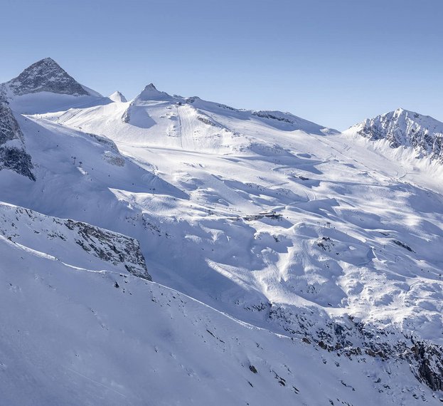 Blick auf den Hintertuxer Gletscher
