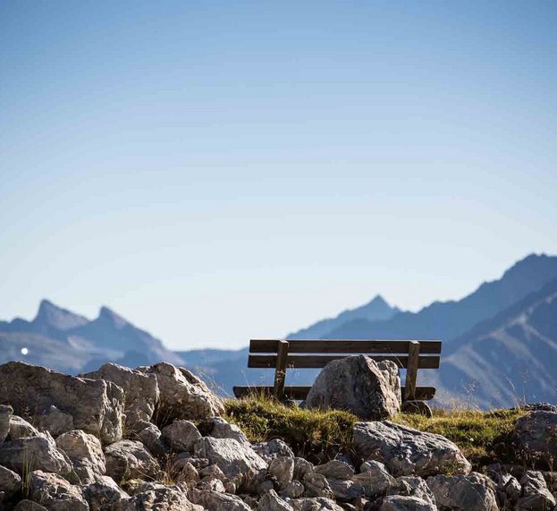 Bank am Gipfel
